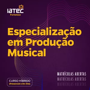 Imagem de capa para o Evento presencial Especialização em Produção Musical