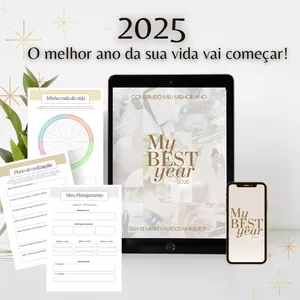 Imagem de capa para o Ebook My Best Year 2025 - Planner Criando meu Melhor Ano