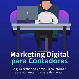 Imagem de capa para o Ebook Marketing Digital para Contadores