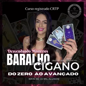 Imagem de capa para o Curso online Curso de baralho cigano com metodologia de Tarot - Meditação e Tarot 