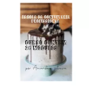 Imagem de capa para o Ebook Escola de Confeitaria Profissional Online- tipos de bolos, função e a proporção correta dos ingredientes básicos.