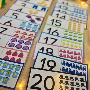 Imagem de capa para o Ebook Quebra-cabeça- numerais de 1 a 20