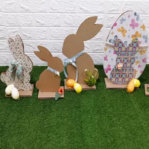 Imagem de capa para o Ebook Moldes de Coelhos e Ovo da Páscoa Para Imprimir: Como Fazer Decoração de Páscoa com Papelão