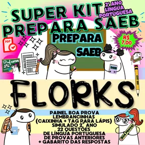 Imagem de capa para o Ebook KIT PREPARA SAEB 2° ANO FUNDAMENTAL - FLORKS