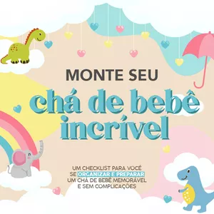 Imagem de capa para o Curso online MONTE SEU CHÁ DE FRALDA - ebook, convites, checklist e +