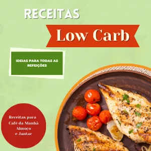 Imagem de capa para o Ebook Low Carb Sem Segredos - Mais de 60 receitas para Emagrecer de Forma Saudável
