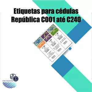 Imagem de capa para o Ebook 04 - Etiquetas cédulas - C001 até C240