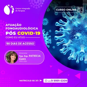 Imagem de capa para o Curso online ATUAÇÃO FONOAUDIOLÓGICA PÓS COVID-19 - Como eu atuo