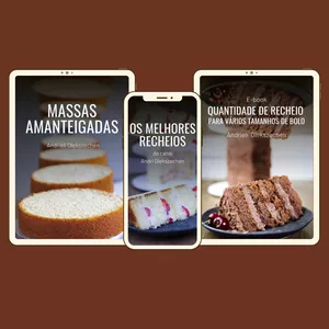Imagem de capa para o Ebook COMBO E-BOOKS DE CONFEITARIA