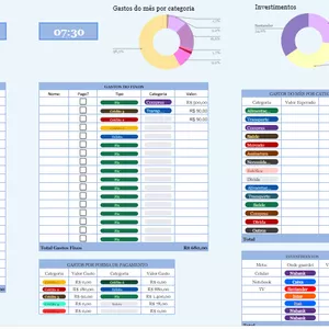 Imagem de capa para o Ebook Planilha fianceira AZUL @planilhasdabella