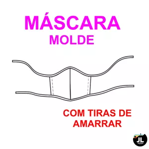 Imagem de capa para o Ebook Molde Máscara com Tiras de Amarrar