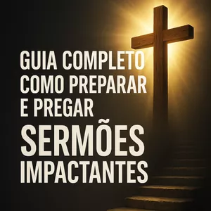 Imagem de capa para o Ebook Guia Completo como Preparar e Pregar Sermões Impactantes