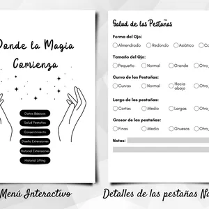 Imagen de portada para Ebook Ficha de Registro de Clientes Classic Black