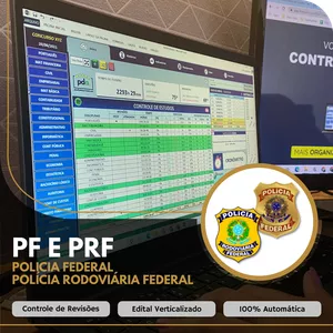 Imagem de capa para o Ebook Planilha do Aprovado - PRF e PF