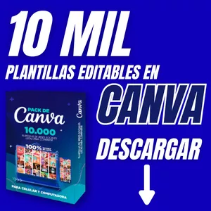 Imagen de portada para Ebook PACK DE 10.000 PLANTILLAS EDITABLES EN CANVA ( DE POR VIDA)