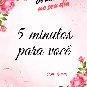 Imagem de capa para o Ebook De um enter no seu dia, 5 minutos para você.