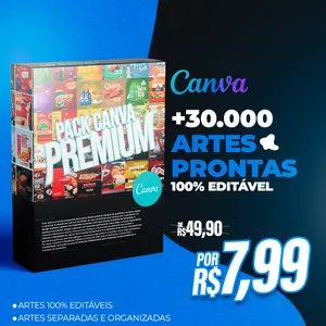 Imagem de capa para o Curso online Pack Canva Premium 2025