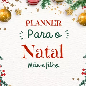 Imagem de capa para o Ebook Planner para o Natal mãe e filhos
