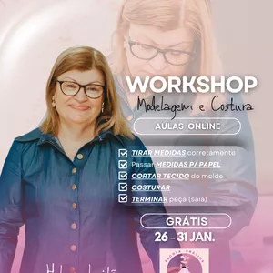 Imagem de capa para o Curso online Gravação das Aulas do Workshop de Costura e Modelagem