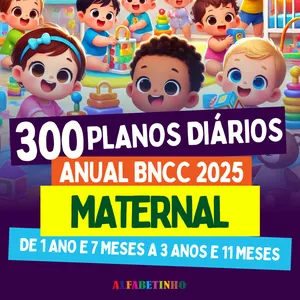 Imagem do curso 300 PLANOS DIÁRIOS - MATERNAL