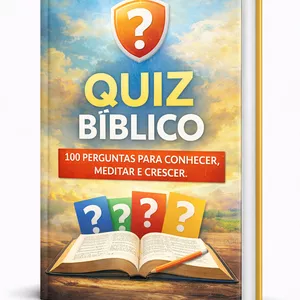 Imagem de capa para o Ebook Quiz Bíblico - 100 Perguntas para Conhecer Meditar e Crescer