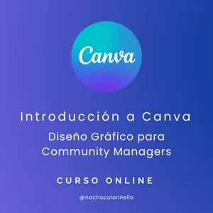 Imagen de portada para Curso online Introducción a Canva: Diseño Gráfico para Community Managers