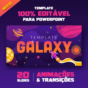 Imagem de capa para o Curso online Template Galaxy - Editável e Animado - PowerPoint