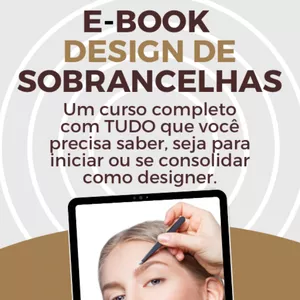 Imagem de capa para o Ebook Tudo sobre Design de Sobrancelhas