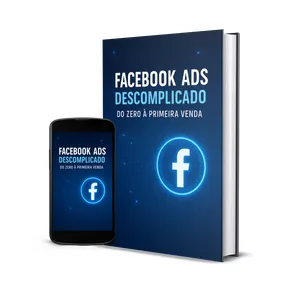 Imagem de capa para o Ebook Facebook Ads Descomplicado - Do Zero à Primeira Venda