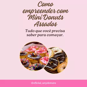 Imagem de capa para o Ebook Iniciando empreendimento com Mini Donuts
