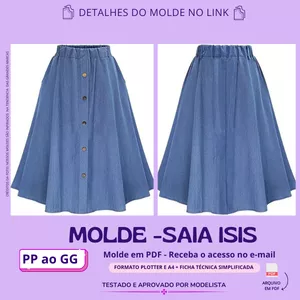Imagem de capa para o Curso online Molde Saia Isis