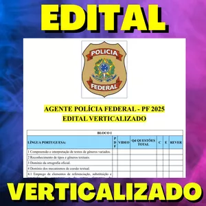 Imagem de capa para o Ebook AGENTE POLÍCIA FEDERAL - PF 2025 - EDITAL VERTICALIZADO