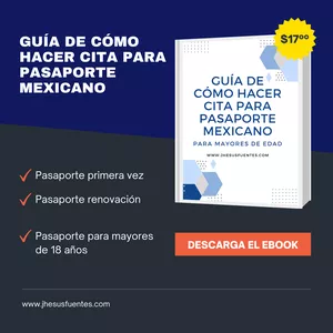Imagen de portada para Ebook Guía de cómo hacer cita para pasaporte MEXICANO 