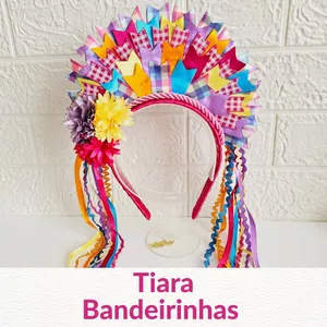 Imagem de capa para o Curso online Curso Tiara Junina Bandeirinhas