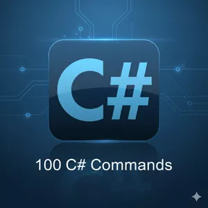 Cover image for Ebook 100 c# commands 