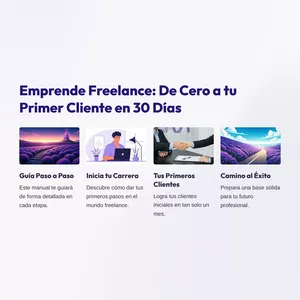 Imagen de portada para Ebook Emprende Freelance De Cero a tu Primer Cliente en 30 Días