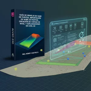 Imagen de portada para Ebook AutoCAD Civil 3D- Paso a paso de como hacer explanaciones en el programa Autodesk civil 3d