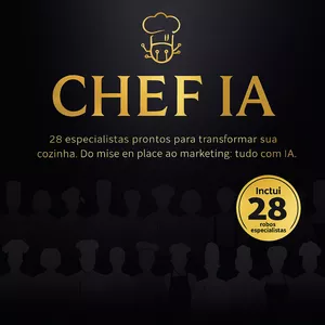 Imagem de capa para o Curso online Chef IA – Sua Brigada Gastronômica com Inteligência Artificial