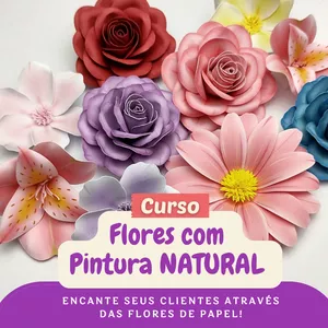 Imagem de capa para o Curso online Curso de Flores com Pintura Natural
