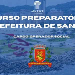 Imagem do curso Curso preparatório Prefeitura de Santos - Operador Social 