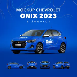 Imagem de capa para o Curso online MOCKUP CHEVROLET ONIX 2023 - 5 ÂNGULOS