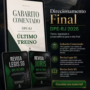 Imagem do curso DPE-RJ | Direcionamento Final — Último Treino SG + Revisa Legis SG + Revisa Juris SG