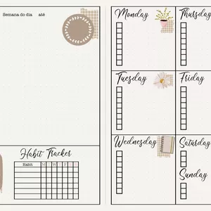 Imagem de capa para o Ebook Template Semanal