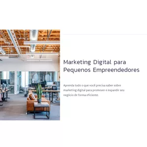 Imagem de capa para o Ebook Marketing Digital para Pequenos Empreendedores