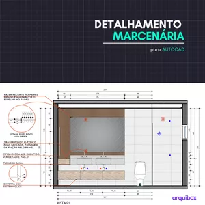 Imagem de Detalhamento de Marcenaria em Autocad criado por Empreendimentos Online na hotmart