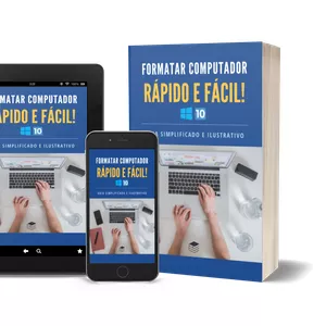 Imagem de capa para o Ebook Como Formatar Computador Rápido e Fácil