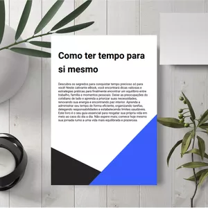 Imagem de capa para o Ebook Ebook - Como ter tempo para si mesmo