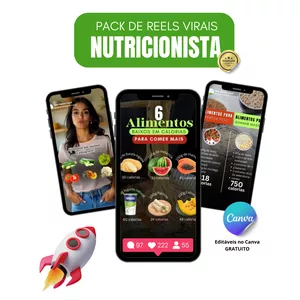 Pack de Reels Virais para Nutricionistas