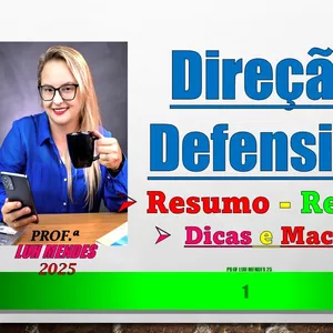 Imagem de capa para o Ebook Direção Defensiva resumo atualizado 2025