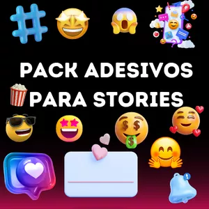 Imagem de capa para o Ebook PACK DE ADESIVOS PARA STORIES 